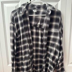Garage Black and White Plaid Jacket